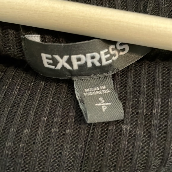 Express Open Boat Neck Drop Shoulder Small Sweater - Picture 3 of 5